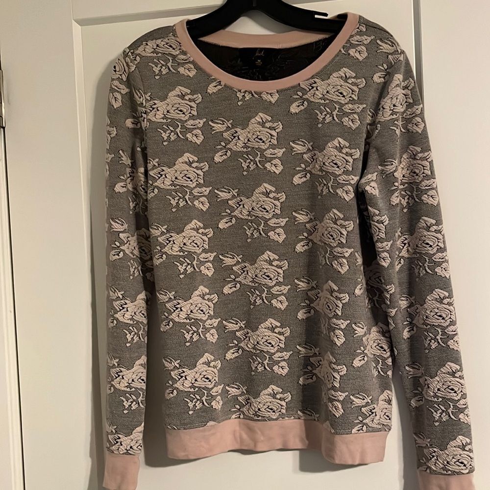 Jack by BB Dakota Flower Sweater Cream Medium